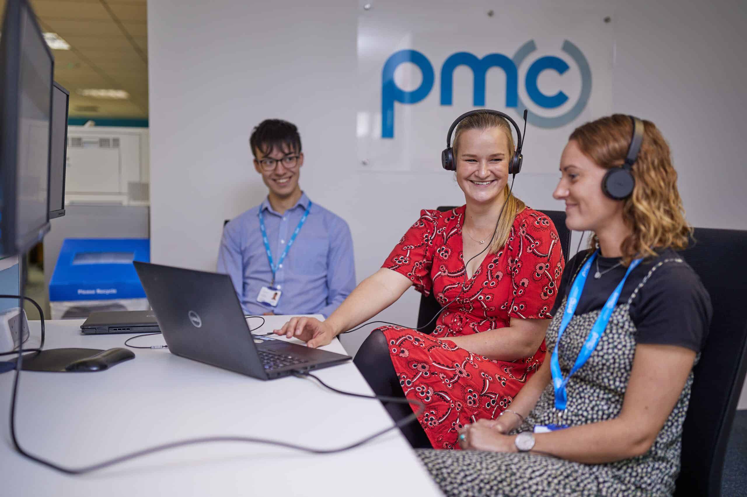 PMC employee working together