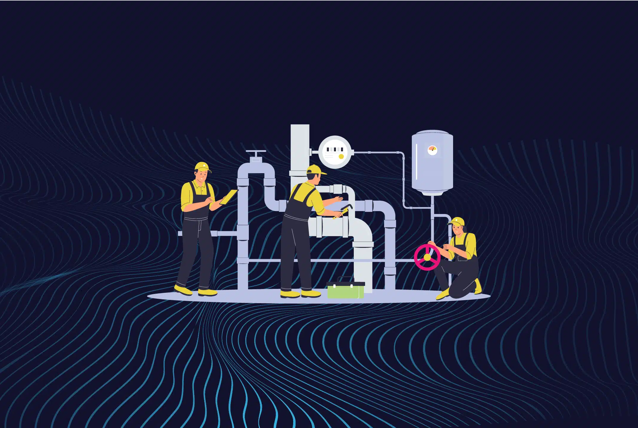 Illustration plumbing retail