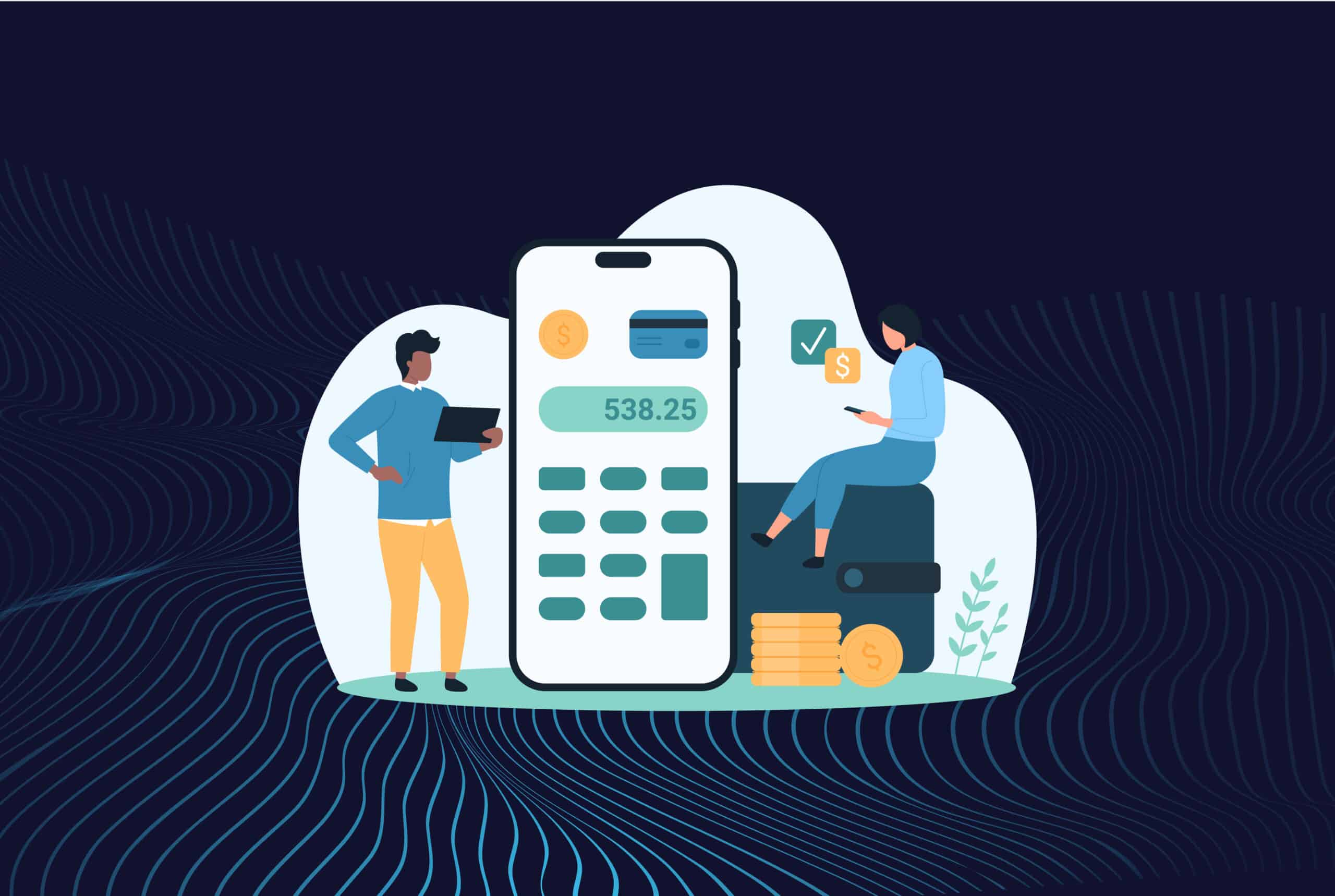 illustration calculator on phone